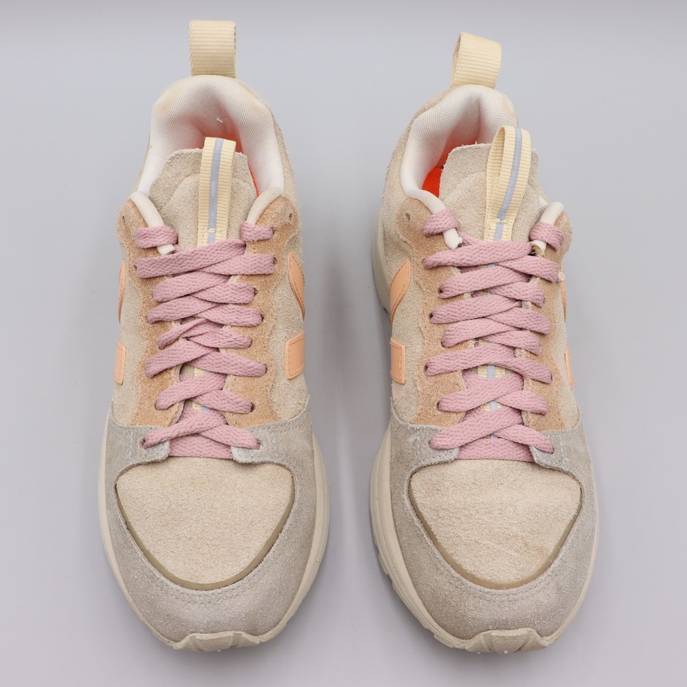 Veja Venturi Dune Almond Peach Suede Chunky Sneakers Womens Size US 6 EUR 37 - Picture 2 of 8